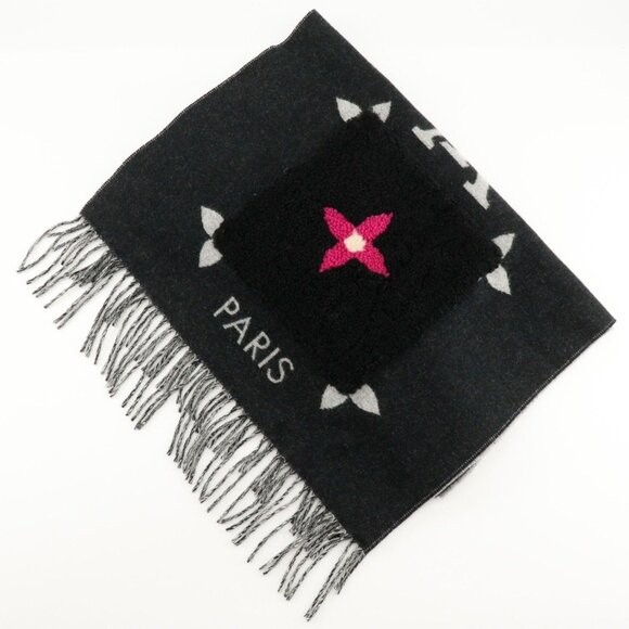 LOUIS VUITTON Black Scarf - Picture 3 of 6